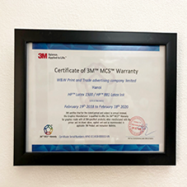 W&W nhận chứng chỉ MCS™ của 3M Việt Nam (3/2018)